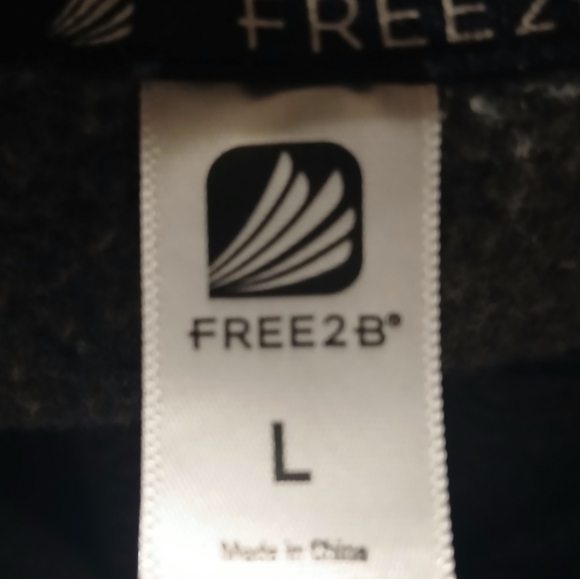 Women's Free2B Gray & Black Camo Full Zip-Up Hoodie Size L - Picture 7 of 10